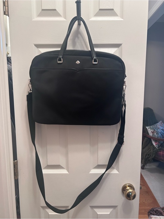 kate spade Handbags - Kate Spade Jae Black Laptop Bag Crafted from Durable Nylon w/Beveled Spade Logo.